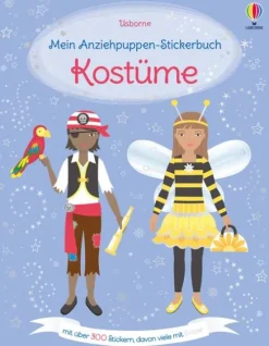 Usborne Verlag Stickerhefte-Mein Anziehpuppen-Stickerbuch: Kostüme
