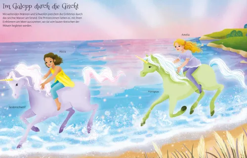 Usborne Verlag Stickerhefte*Mein Anziehpuppen-Stickerbuch: Prinzessinnen im Einhornland