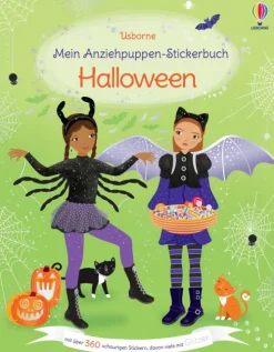 Usborne Verlag Stickerhefte-Mein Anziehpuppen-Stickerbuch: Halloween