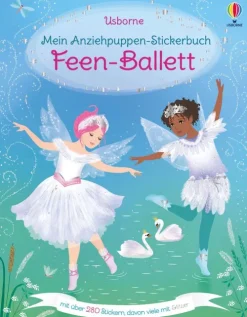 Usborne Verlag Stickerhefte-Mein Anziehpuppen-Stickerbuch: Feen-Ballett