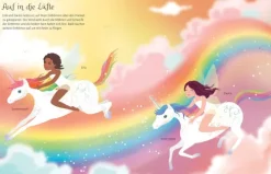 Kinder Usborne Verlag Stickerhefte|Kinder- & Jugendbücher-Mein Anziehpuppen-Stickerbuch: Regenbogen-Einhörner