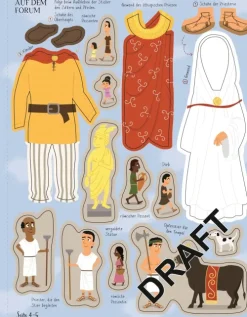 Usborne Verlag Stickerhefte*Mein Anzieh-Stickerbuch: Bei den Römern