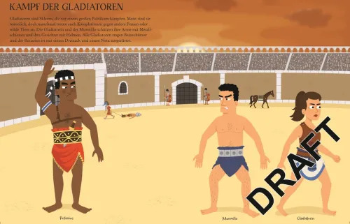 Usborne Verlag Stickerhefte*Mein Anzieh-Stickerbuch: Bei den Römern