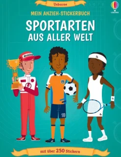 Usborne Verlag Stickerhefte-Mein Anzieh-Stickerbuch: Sportarten aus aller Welt