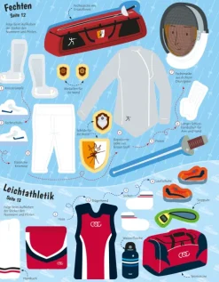 Usborne Verlag Stickerhefte-Mein Anzieh-Stickerbuch: Sportarten aus aller Welt