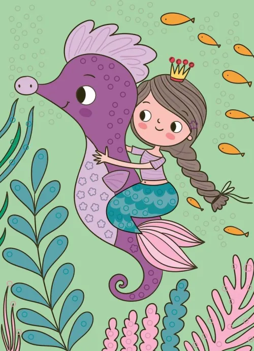 Ars Edition GmbH Stickerhefte-Mein Diamant-Stickerheft - Meerjungfrauen