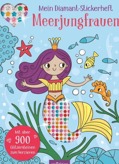 Ars Edition GmbH Stickerhefte-Mein Diamant-Stickerheft - Meerjungfrauen