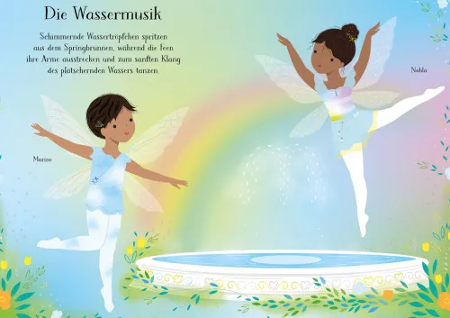 Usborne Verlag Stickerhefte-Mein erstes Anziehpuppen-Stickerbuch: Flora, die kleine Feen-Ballerina