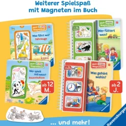 Kinder Ravensburger Verlag 0-3 Jahre-Mein erstes Magnetbuch - Was fährt wo? Fahrzeuge