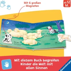 Kinder Ravensburger Verlag 0-3 Jahre-Mein erstes Magnetbuch - Wer spielt mit wem? Bauernhoftiere