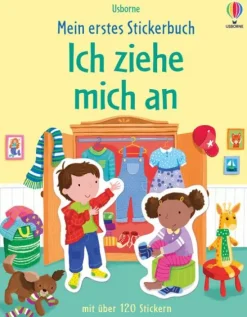 Usborne Verlag Stickerhefte*Mein erstes Stickerbuch: Ich ziehe mich an