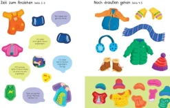Usborne Verlag Stickerhefte*Mein erstes Stickerbuch: Ich ziehe mich an