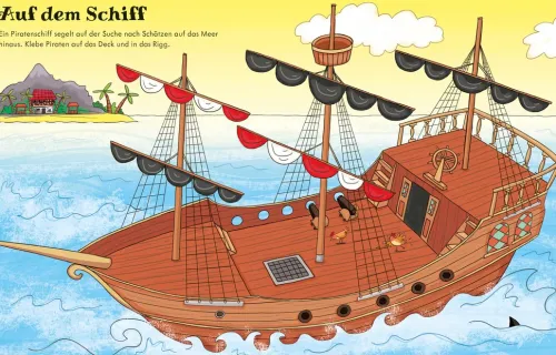 Usborne Verlag Stickerhefte*Mein erstes Stickerbuch: Piraten