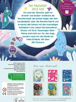 Ars Edition GmbH Stickerhefte-Mein flauschiges Stickerheft - Monster