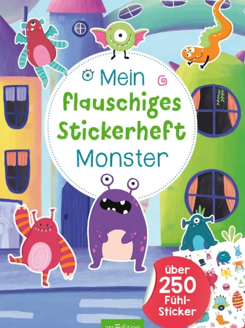 Ars Edition GmbH Stickerhefte-Mein flauschiges Stickerheft - Monster
