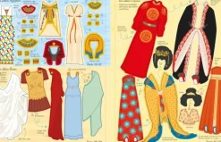 Usborne Verlag Stickerhefte-Mein großes Anziehpuppen-Stickerbuch: Reise um die Welt und Modische Reise durch die Zeit