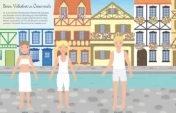 Usborne Verlag Stickerhefte-Mein großes Anziehpuppen-Stickerbuch: Reise um die Welt und Modische Reise durch die Zeit