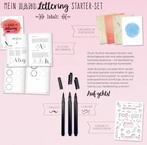 Coppenrath Kalligraphie & Handlettering*Mein Handlettering Starter-Set