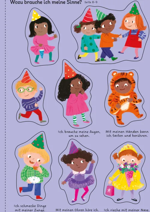 Mein Immer-wieder-Stickerbuch: Körper, Sinne und Gefühle*Usborne Verlag Outlet