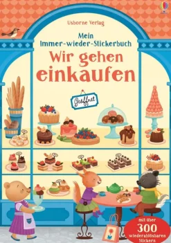 Mein Immer-wieder-Stickerbuch: Wir gehen einkaufen*Usborne Verlag Outlet