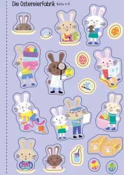 Usborne Verlag Stickerhefte*Mein Immer-wieder-Stickerbuch: Die Häschen feiern Ostern