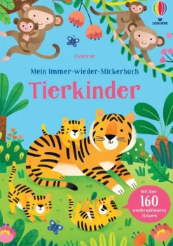 Usborne Verlag Stickerhefte-Mein Immer-wieder-Stickerbuch: Tierkinder