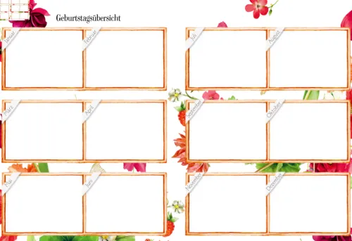 Coppenrath Geburtstagskalender-Mein Jahr 2027 - rot