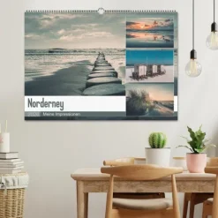 Calvendo Wandkalender-Mein Jahr auf Norderney (Wandkalender 2026 DIN A2 quer), Monatskalender