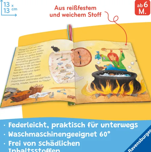 Mein Knuddel-Knautsch-Buch: Alle meine Kinderreime; weiches Stoffbuch, waschbares Badebuch, Babyspielzeug ab 6 Monate*Ravensburger Verlag Discount