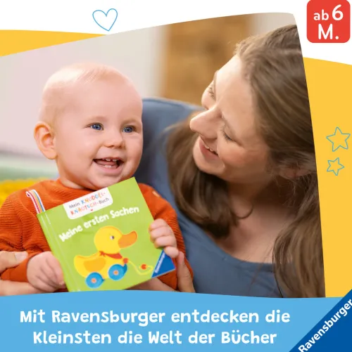 Mein Knuddel-Knautsch-Buch: Alle meine Kinderreime; weiches Stoffbuch, waschbares Badebuch, Babyspielzeug ab 6 Monate*Ravensburger Verlag Discount