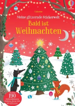 Usborne Verlag Stickerhefte*Meine glitzernde Stickerwelt: Bald ist Weihnachten