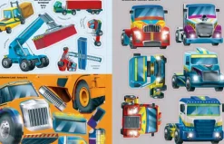 Usborne Verlag Stickerhefte*Meine Sticker-Trucks METALLIC