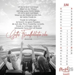 Kawohl Postkartenkalender-Mensch, ich mag dich 2026