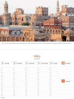 Kunth Kalender Wochenkalender-Metropolen - KUNTH Tischkalender 2026