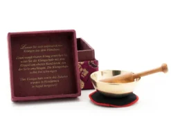 Klangschalen-Center Achtsamkeit & Gesundheit-Mini-Klangschale - Set in Box mini violett/brokat longevity 5146