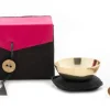 Mini-Klangschale in Box (schwarz / pink)*Klangschalen-Center Online