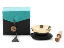 Klangschalen-Center Achtsamkeit & Gesundheit*Mini-Klangschale in Box (schwarz / türkis)