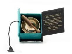 Klangschalen-Center Achtsamkeit & Gesundheit*Mini-Klangschale in Box (schwarz / türkis)