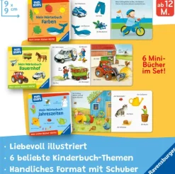 Kinder Ravensburger Verlag 0-3 Jahre-ministeps: Mein erster Bücher-Würfel: Meine ersten Wörter (Bücher-Set)