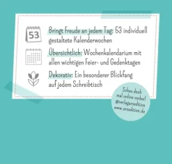 Ars Edition GmbH Geburtstagskalender*Mini-Wochenkalender Sei frech, wild und wunderbar! 2027