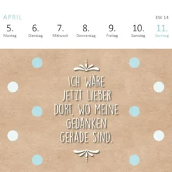 Ars Edition GmbH Geburtstagskalender*Mini-Wochenkalender Sei frech, wild und wunderbar! 2027