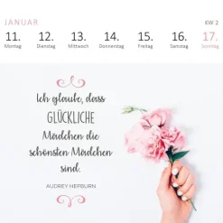 Ars Edition GmbH Geburtstagskalender*Mini-Wochenkalender Sei frech, wild und wunderbar! 2027