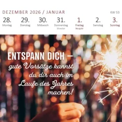Ars Edition GmbH Geburtstagskalender-Mini-Wochenkalender Tschüss Arbeit, hallo Ruhestand! 2027