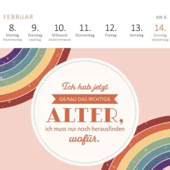 Ars Edition GmbH Geburtstagskalender-Mini-Wochenkalender Tschüss Arbeit, hallo Ruhestand! 2027