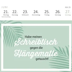Ars Edition GmbH Geburtstagskalender-Mini-Wochenkalender Tschüss Arbeit, hallo Ruhestand! 2027