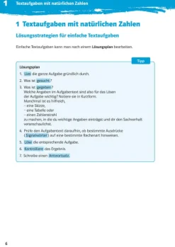 Klett Lerntraining Mittlere Reife·Mathematik-10-Minuten-Training Mathematik Textaufgaben 5. Klasse