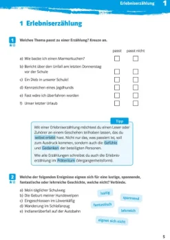 Klett Lerntraining Mittlere Reife·Deutsch-10-Minuten-Training Texte schreiben. Deutsch 5./6. Klasse