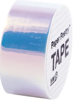 RICO-Design tap Klebstoff & Klebebänder-Mirror Rainbow Tape, Weiß