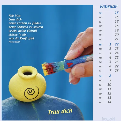 Kawohl Postkartenkalender*Mit Hand und Fuß 2026