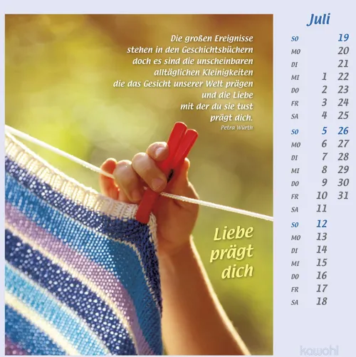 Kawohl Postkartenkalender*Mit Hand und Fuß 2026
